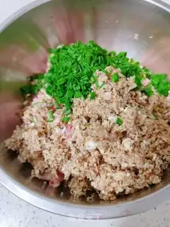 Make Frozen pork dumplings step 1