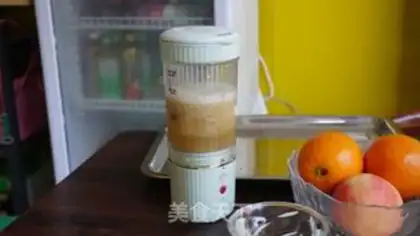 Make Peaches urchin tea and orange juice step 5