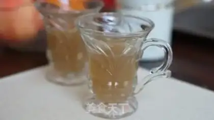 Make Peaches urchin tea and orange juice step 6
