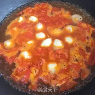 Make Tomato fishball soup step 4