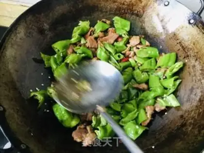 Make Chili fried meat step 6
