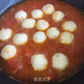 Make Tomato fishball soup step 5