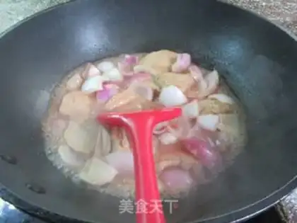 Make Onions burning pheasant chickens step 7
