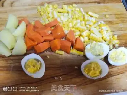 Make Corn cucumber egg salad step 3