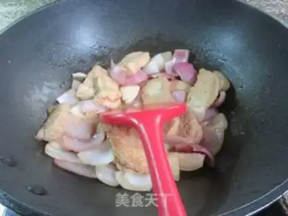 Make Onions burning pheasant chickens step 9
