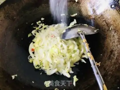 Make The cabbage and the crystal fans step 5