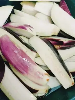 Make Red eggplant step 1