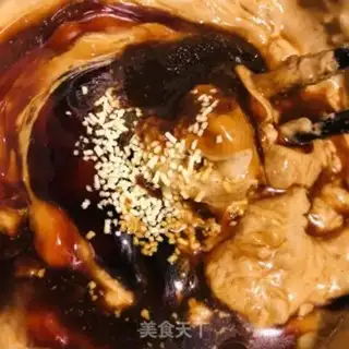 Make Sesame sauce and cucumber step 4
