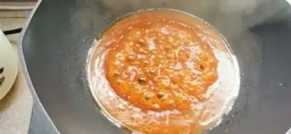 Make Sugar vinegar, mushrooms, dragonfish step 3