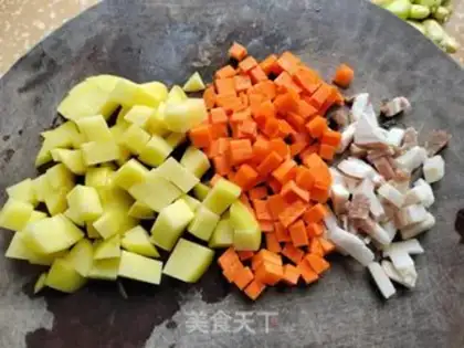 Make Scrambled rice step 1