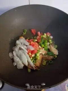 Make Tomato shrimp congee step 3