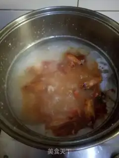 Make Tomato shrimp congee step 5