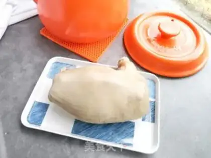 Make A chicken in the belly of a casserole step 10