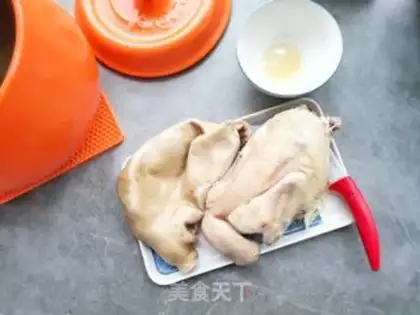 Make A chicken in the belly of a casserole step 11
