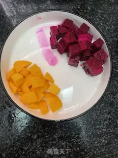 Make Milky fruit, Simi step 2