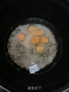 Make The green beans, the sweet potatoes step 5