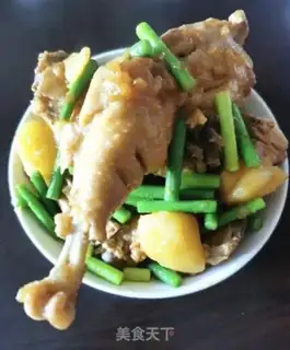 Make Chicken potatoes and garlic step 8