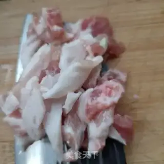 Make Eggs and pork and peppers step 2