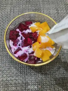 Make Milky fruit, Simi step 7