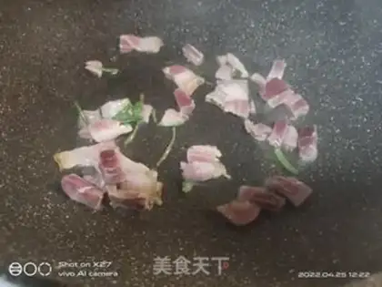Make Ham chop cucumber step 1
