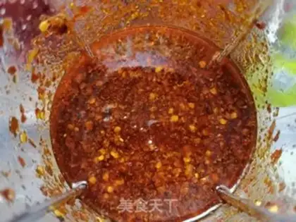 Make Spicy red oil step 14