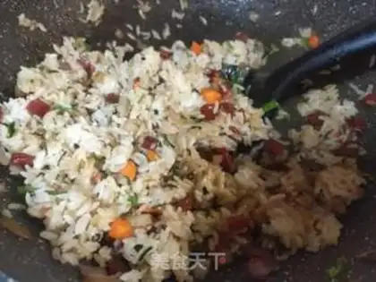 Make Onion carrot fried rice step 3