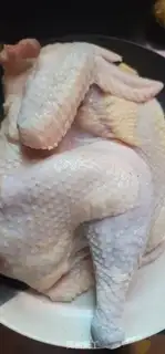 Make Slippery hands tore chickens step 0