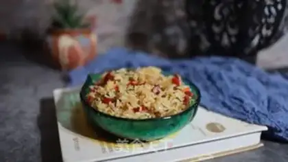 Make Onion carrot fried rice step 6