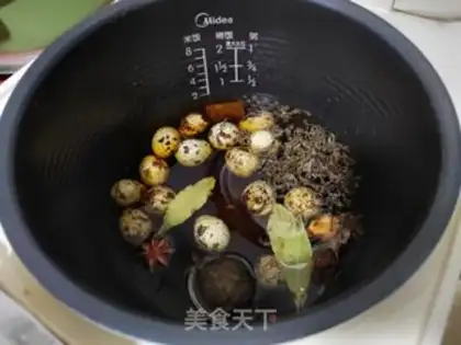 Make Five quail eggs step 2
