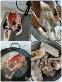 Make The lamb belly duck soup step 1