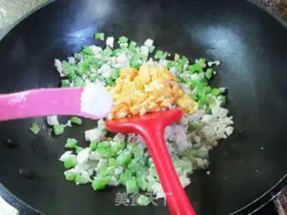 Make Suffering chicken tofu step 9