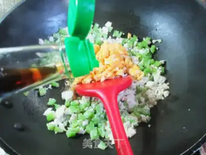 Make Suffering chicken tofu step 10