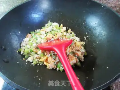 Make Suffering chicken tofu step 11