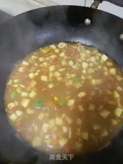 Make Curry chicken and vegetables step 11