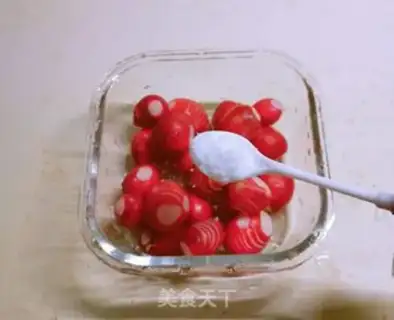 Make A cherries carrot step 6
