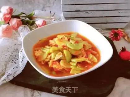 Make Tomato eggs and cucumbers step 12