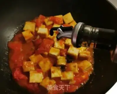 Make Tomato pepper fried tofu step 6