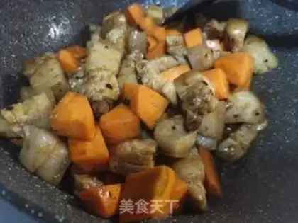 Make Five flowers with red carrots step 5