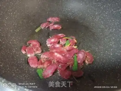 Make Sausage and carrots step 1
