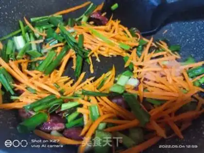 Make Sausage and carrots step 2