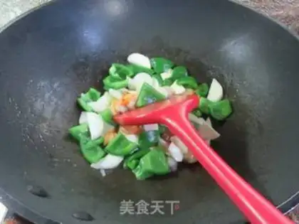 Make Potato pepper clams are white step 6