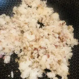 Make Cream egg fried rice step 7