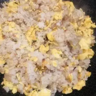 Make Cream egg fried rice step 9