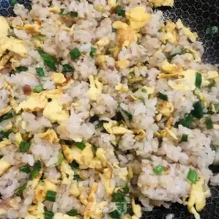 Make Cream egg fried rice step 11