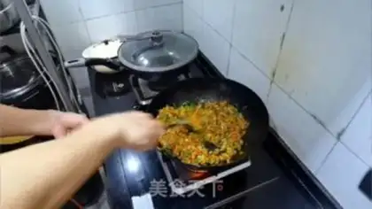Make Soy sauce, fried rice step 10