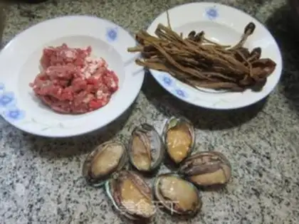 Make Tea mushroom abalone steam step 0