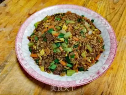 Make Soy sauce, fried rice step 11