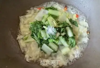 Make ♪ Little cabbage egg powder ♪ step 10