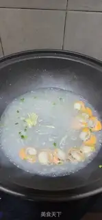 Make A fan of scallops step 5