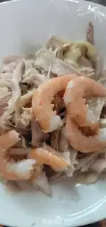 Make Lemon chicken shrimp step 8